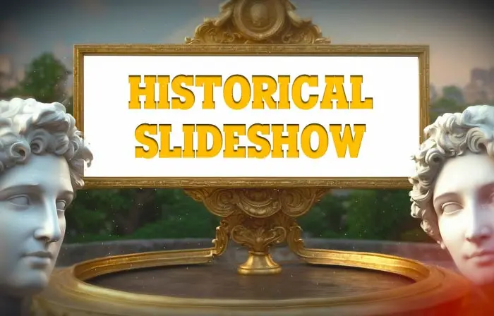 Historical 3D Frame Slideshow Design